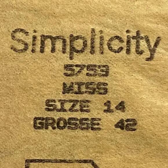 Simplicity 5753 Pattern Skirt Top Pant Miss 14 80s Old Money Mob Wife Doleman - Picture 5 of 7